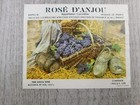 Rose D anjou Appellation Control France Pink Anjou Vintage Label Winery Wine