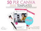 Digital  50 Plr Canva Templates  Bundle Editable