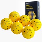 Indoor Pickleball Balls  6 Pcs Quiet Pickleballs  Foam Pickleball For Indoor