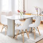 Super Special Offer Modern Dining Chair set Of 4  Plastic Dsw Shell Lounge Chair