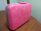 Vintage Samsonite Pink coral Marbled Silhouette Hard Case Luggage 22 X 16 X 8 5