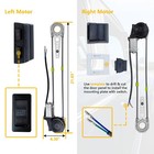 Universal 2-door Power Window Conversion Kit Electric Lift Roll    