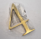 Pottery Barn Sansome House Number Aged Brass Finish For Home Address  4
