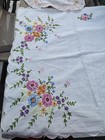 Lot Of 11 Vintage Hand Embroidered Dresser Scarves Table Runners Craft Upcycle 