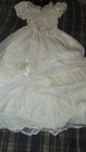 Vtg Gunne Sax Wedding Dress Prairie Bows Ivory Lace Victorian Hoop Skirt Sz 11