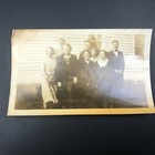 Antique Vintage Real Photograph Photo Handsome Men Family Pretty Women Girls 