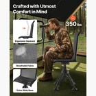 Uimoso 360   Rotating Hunting Chair With Quiet Foldable Design And Adjustable Leg