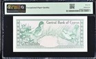 Cyprus 10 Pounds 1981 In Unc Condition Graded 66epq By Pmg Rare