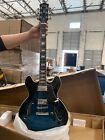Christmas Gift New Firefly 338 Bl Guitar Semi-hollow Body Electric Guitar  blue 