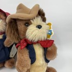 Vintage Dakin Puppy Dog Cowboy Cowgirl Toy Stuffed Animal Plush Maw Paw Dawg