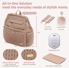 Diaper Bag Backpack  Lightweight  Multi Function Diaper Bag With Changing Pad