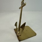 Vintage Brass Anchor  Use As Bookend Or Desk Decor  Base Is Loose 4 7 8    Tall