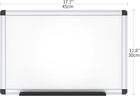 Magnetic Whiteboard dry Erase Board  18 X 12 Inches  Includes 1 Eraser   2 Marke
