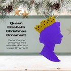 Queen Elizabeth Christmas Ornament - Perfect Holiday Decoration Or Gift