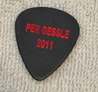 Roxette Per Gessle Guitar Pick Neverending World Tour 2011 Concert Plectrum Rare