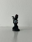 1988 Spoontiques Pewter Winged Dragon Miniature Figurine Crystal Ball   Red Eyes