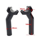 5 5  Cnc Pullback Handlebar Risers For Harley Dyna Softail Sportster Xl883 1200