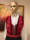 L 4x Norwegian Eu46-48 Bunad Festdrakt   Apron From Norway Adjustable
