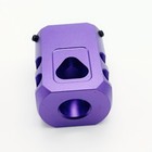 1 2  28 Thread Muzzle Brake Anodized Black For 9mm Glock Purple Free Crush Washe