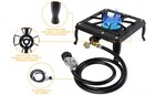Cast Iron Propane Gas Stove Single Burner Heavy Duty Portable Removable Outdoor