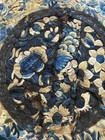 Antique Chinese Silk Embroidery Roundel Peony And Butterflies  Damaged 10   