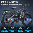 Peak 6000w Dual Motor Ebike 52v 34ah Battery Electric Bike For Adults Fast 47mph