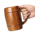 18 Oz Large Wooden Beer Mug Gift For Men Women Big Vintage Viking Cup Rustic Coo