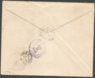 Brit virgin Is 1918 Reg Cover To Usa Franked By Marginal 3d War Tax Pair C   1520