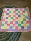 Handmade Baby Quilt 40    X 43    Soft Brushed Cotton 