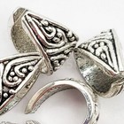 Silver Pewter Pendant Bail Findings     11x7mm Jewelry Making Connectors 6pcs