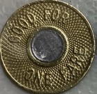 New York City Transit Authority Subway Transit Token - Ny630bi Bullseye Type - 1