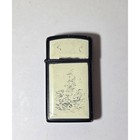 Vintage Zippo Scrimshaw-style Lighter With Ship And Lighthouse Design 
