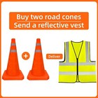 18 Inch 2 Pack Collapsible Traffic Safety Cones  Multi Purpose Pop-up Cones