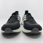 Adidas Pureboost 5 Mens 13 Black White Running Shoe Light Boost 3 Stripe Trainer