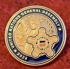 Us Secret Service Pins United Nations General Assembly 2024   Lot Of Two Pins