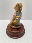 Vintage Guardian Angel With Lamp Guiding Mother And Baby  e 