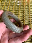 Unique Rare Chinese Old Natural Hetian Jade Hand Carved Bangle Bracelet
