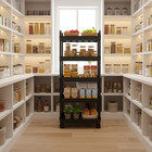 5 Tier Kitchen Storage Trolley Slim Rolling Rack Organizer Shelf W Wheels