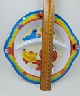 Sesame Street Toddler Melamine 8  Plate Cookie Monster Big Bird Elmo  2005