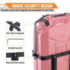 Jerry Can Holder Lockable 5 Gallon 20l Gas Fuel Mount Rack Heavy Duty Steel