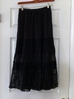 Carole Little Women Skirt Black Size 10 Waist Is 26  Lenth Is 34  Made In Usa
