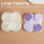 Formula Dispenser No-spill With Four Compartment  Infant Milk Powder Dispense   