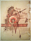Antique 1888 Allen   Ginter Tobacco Card Album Cover American Indian Chiefs Mk