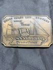Prometheus Boat Wells Fargo   Co Ocean Travel Vintage Bergamot Belt Buckle H-36