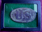 Excavated Model 1839 Small Us Cartridge Box Plate  pleasant Hill 