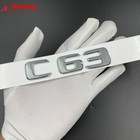 Chromed C63 C 63     a 6 3 6 3l Fender Emblem Rear Trunk Letter Decal Badge Sets