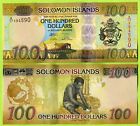 Solomon Islands 50 100 Dollars Nd 2023  P35c P36d Unc