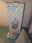 Vintage Pair Art Deco Revival Glass Shade Wired Wall Sconce Lights  New old   