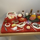 Ooak Dollhouse Miniature 1 12 Scale Christmas Dinner Feast Table Miniature Food