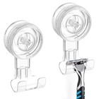 Suction Hooks  2 Pack Razor Hooks Removable   Reusable Suction 2 Pack Razor